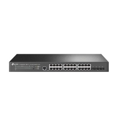 Коммутатор управляемый TP-Link TL-SG3428XPP-M2 JetStream уровня 2+ с 24 портами 2,5 Gbит/с (8 портов PoE++, 16 портов PoE+) и 4 портами SFP+ 10 Gbит/с