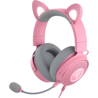 Гарнитура Razer Kraken Kitty V2 Pro розовый, проводная, USB, подсветка