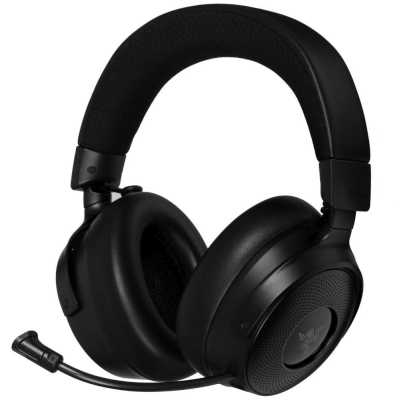 Гарнитура Razer Kraken V4 Pro чёрный, беспроводная + проводная, радиоканал, до 45 ч, подсветка