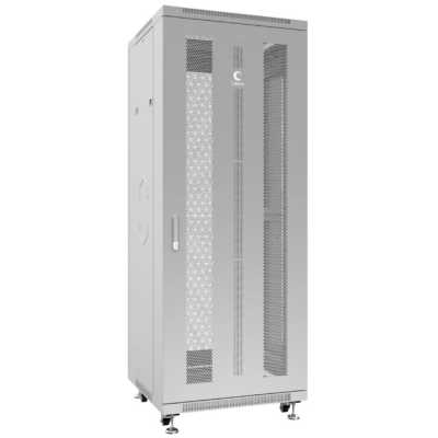 Шкаф монтажный Cabeus ND-05C-42U80/100 телекоммуникационный 19" напольный для распределительного и серверного оборудования 42U 800x1000x2055 мм (ШхГхВ) передняя и задняя перфорированные двери, ручка с