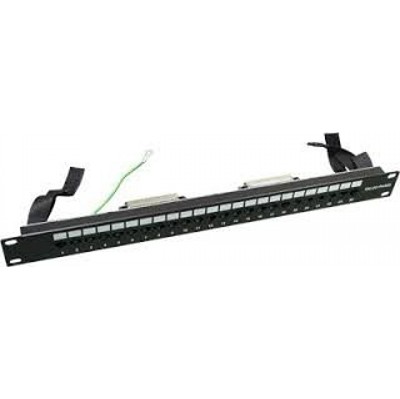 Патч-панель TELCO, 19", 1U, 24 порта RJ-45, контакты 12, 36