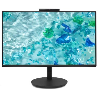 Монитор 27" Acer CB272D6bmiprcx IPS 1920x1080, 120 Гц, 1 мс, 16:9, 250 кд/м², HDMI, DP, VGA, 3.5 Jack, динамики (2x5 Вт), веб-камера, FreeSync, черный