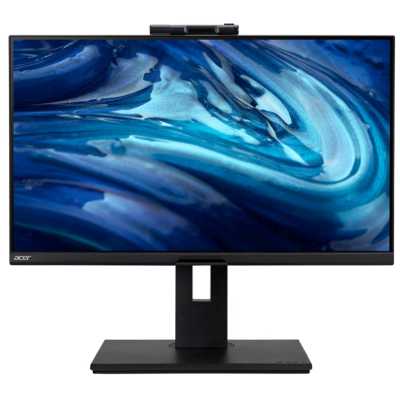 Монитор 27" Acer B278UGbemiqprcuzx IPS 2560x1440, 120 Гц, 4 мс, 16:9, 350 кд/м², HDMI 2.0, DP 1.2, DP out, USB-C (100 Вт), RJ-45, 3.5 Jack, USB Hub (3x USB 3.2), FreeSync, HDR10, динамики (2x2 Вт), веб-камера (5 Мп, IR, микрофон), черный