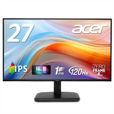 Монитор 27" Acer EK271Gbmix IPS 1920x1080, 120 Гц, 1 мс, 16:9, 250 кд/м², 1xHDMI, 1xVGA, динамики, черный