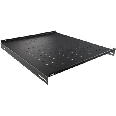 Полка стационарная NTSS NTSS-FS-800-BL 1U нагр.:60кг. 19" 550мм черный (упак.:1шт)