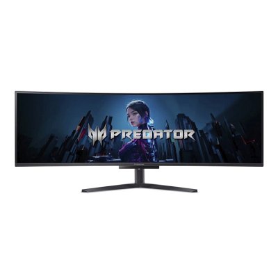 Монитор Acer Predator 49'' X49Xbmipphuzx 1800R, 32:9, QD-OLED, DQHD, 0,03ms, 250cd, 240Hz, HDMI, 2xDP, USB, USB-C, SPK, HAS