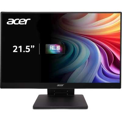 Монитор 21.5" Acer UT222QEbmiphzx IPS 1920x1080, 100 Гц, 4 мс, 16:9, 300 кд/м², HDMI 1.4, DP 1.2, VGA, USB Hub, динамики, сенсорный экран, черный