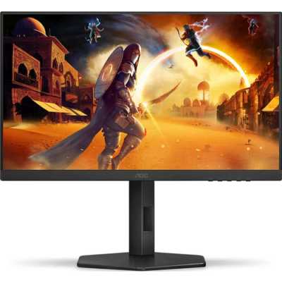 Монитор 23.8" AOC 24G4HX Fast IPS 1920x1080, 200 Гц, 0.3 мс (MPRT), 16:9, 300 кд/м², HDR10, HDMI 2.0, DP 1.4, 3.5 Jack, динамики (2x2 Вт), Adaptive-Sync, черный