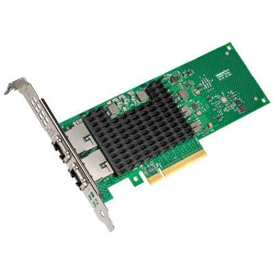 Сетевая карта Intel® Ethernet Network Adapter X710-T2L, Dual Ports RJ45, X710-AT2, 10GbE/5GbE/2.5GbE/1GbE/100Mb, PCIe v3.0 (8.0GT/s), QoS, VMDq, SR-IOV, iSCSI/NFS