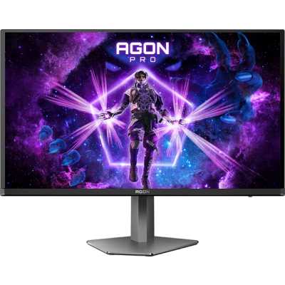Монитор 26.5" AOC AGON PRO AG276QSD QD-OLED 2560x1440, 360 Гц, 0.03 мс, 16:9, 1000 кд/м², 2xHDMI 2.1, 2xDP 1.4, 3.5 Jack, USB Hub (2x USB 3.2 Gen1), динамики (2x5 Вт), HDR10, FreeSync, черно-серый