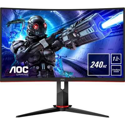Монитор 31.5" AOC C32G2ZE/BK VA 1920x1080, 240 Гц, 4 мс, 16:9, 300 кд/м2, 2xHDMI, 1xDP, изогнутый, черный