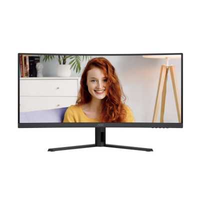 Монитор AOC 34" CU34B3E 1500R, 21:9, UWQHD, 1/4ms, 300cd, 120Hz, HDMI, DP