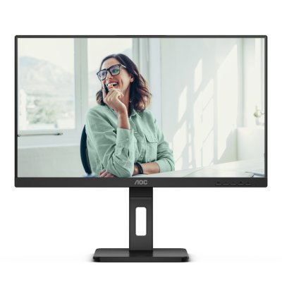 Монитор 27" AOC Q27P3CV IPS 2560x1440, 75 Гц, 4 мс, 16:9, 350 кд/м², 2xHDMI 1.4, DisplayPort 1.2, USB-концентратор (4x USB 3.0), 2.5 Gigabit Ethernet, встроенные динамики, черный