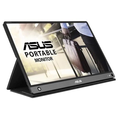 Монитор 15.6" ASUS ZenScreen MB16AHP IPS 1920x1080, 60 Гц, 5 мс, 16:9, 250 кд/м², micro HDMI, USB-C, динамики, черный