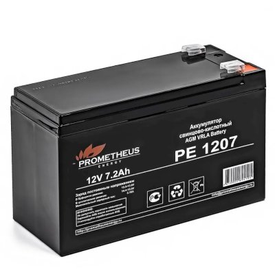 Батарея для ИБП Prometheus Energy РЕ1207 12В 7.2А·ч