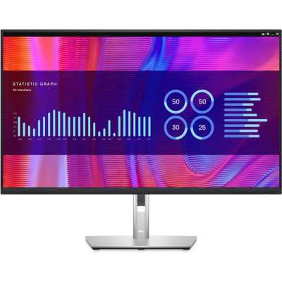 Монитор 32" Dell P3223DE IPS 2560x1440, 60 Гц, 5 мс, 16:9, 350 кд/м², HDMI, 2xDP 1.4, USB-C, USB Hub (4x USB 3.2), Ethernet, черный и серебристый