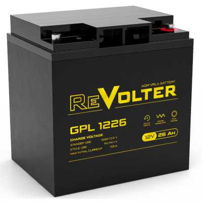 Аккумулятор 12В 26А.ч REVOLTER GPL 1226