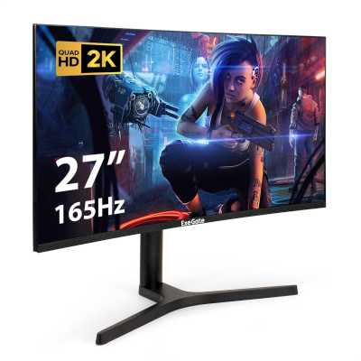 Монитор 27" ExeGate Combat EV2707C VA 1920x1080, 165 Гц, 1 мс, 16:9, 250 кд/м2, 1xHDMI, 1xDP, USB, 1x3.5 мм, черный