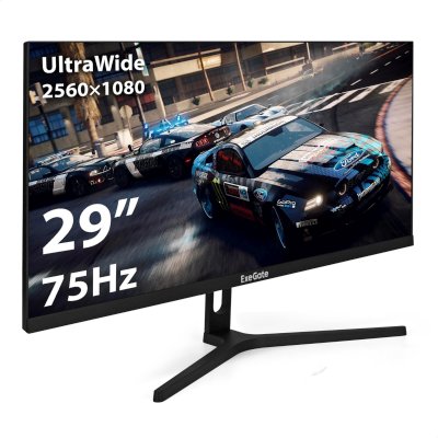 Монитор 29" ExeGate SmartView ES1500 IPS 2560x1440, 75 Гц, 1 мс, 16:9, 300 кд/м2, 1xHDMI, 1хDP, 1x3.5 мм, черный