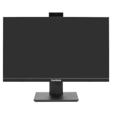Монитор 23.8" ExeGate SuperView EA2400 IPS 1920x1080, 75 Гц, 5 мс, 16:9, 250 кд/м², HDMI 1.4, VGA, веб-камера (2 Мп), 3.5 мм, черный