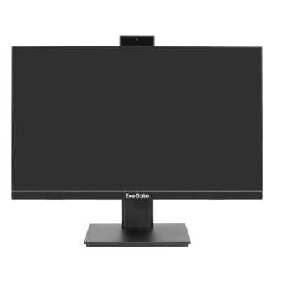 Монитор 23.8" ExeGate SuperView EA2400A IPS 1920x1080, 75 Гц, 5 мс, 16:9, 250 кд/м², HDMI 1.4, VGA, веб-камера (2 Мп), 3.5 мм, черный