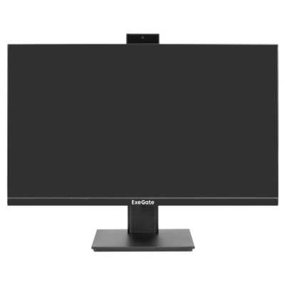 Монитор 27" ExeGate SuperView EA2700A IPS 1920x1080, 75 Гц, 5 мс, 16:9, 250 кд/м², HDMI 1.4, VGA, веб-камера (2 Мп), 3.5 мм, черный