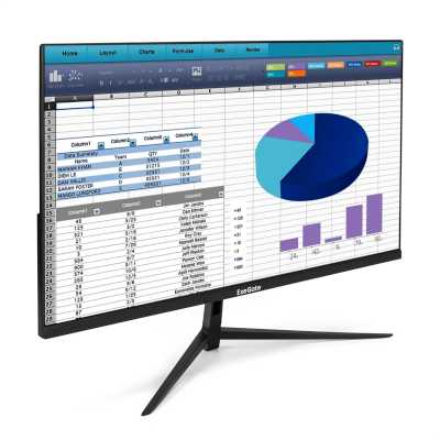 Монитор 23.8" ExeGate ProSmart EH2407A IPS 1920x1080, 100 Гц, 3 мс, 16:9, 250 кд/м², VGA, HDMI 2.0, DP 1.2, 3.5 Jack, динамики (2x3 Вт), FreeSync, черный