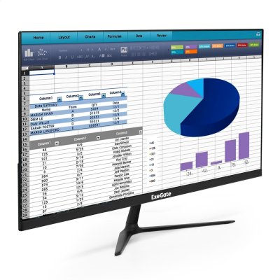 Монитор 21.5" ExeGate SmartView EP2207T IPS 1920x1080, 75 Гц, 5 мс, 16:9, 250 кд/м², VGA, HDMI 2.0, HDR10, FreeSync, черный