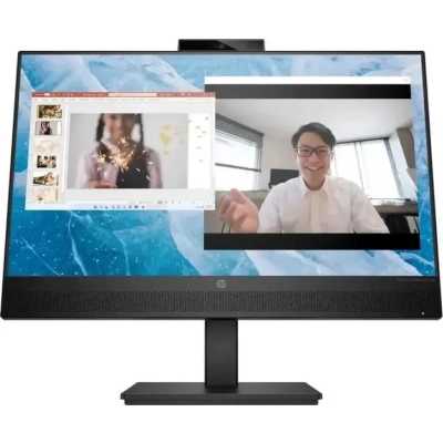 Монитор 23.8" HP M24m IPS 1920x1080, 75 Гц, 5 мс, 16:9, 300 кд/м², HDMI 1.4, DP 1.2, USB-C (65 Вт PD), USB Hub (2x USB-A), 3.5 Jack, динамики (2x2 Вт), веб-камера 5 Мп, серебристый