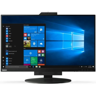 Монитор 27" Lenovo ThinkCentre 11JHRAT1UK IPS 2560x1440, 60 Гц, 4 мс, 16:9, 350 кд/м², HDMI, DP, 3.5 Jack, USB Hub (2x USB 3.1), динамики (2x2 Вт), веб-камера, микрофон, черный