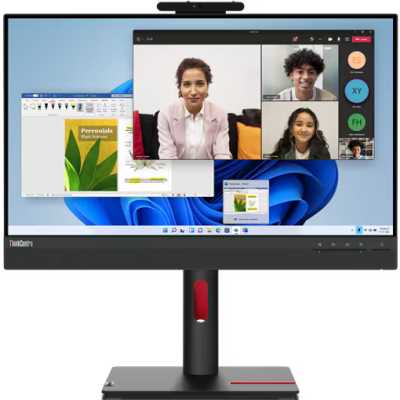 Монитор Lenovo 23,8" TIO 24 G5, 16:9, IPS, FHD, 4ms, 250cd, 60Hz, HDMI, DP, USB, CAM, SPK, HAS