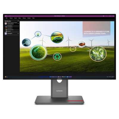 Монитор Lenovo ThinkVision P27Q-40 27" 16:9 QHD (2560x1440) IPS, 120Hz, 350N, 1xHDMI 2.1 TMDS, 1xDP 1.4, 1xDP 1.4 Out, 3xUSB-A (USB 5Gbps), 1xUSB-C (USB 5Gbps, PD 15W), 1xUSB-B (USB 5Gbps), LTPS, 1Y