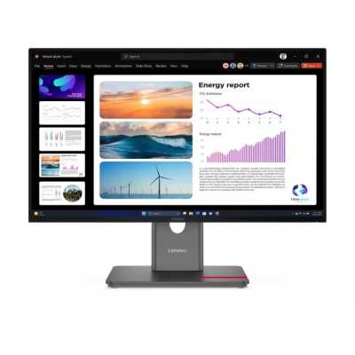 Монитор Lenovo 23.8" ThinkVision P24q-40 черный IPS LED 16:9 HDMI матовая HAS Piv 300cd 178гр/178гр 2560x1440 120Hz DP Quad 2K (1440p) USB 5.1кг