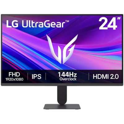 Монитор LG 23.8" UltraGear 24G411A-B черный IPS LED 5ms 16:9 HDMI матовая 1500:1 250cd 178гр/178гр 1920x1080 144Hz DP FHD 3.3кг