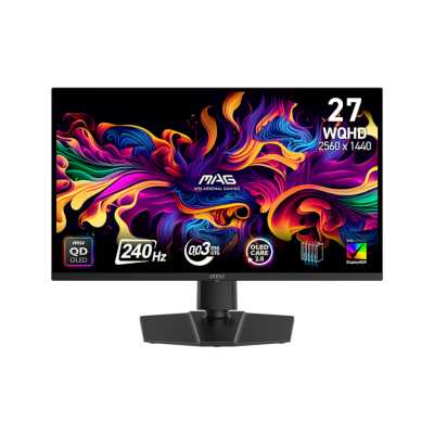 Монитор 26.5" MSI MAG 271QP QD-OLED 2650x1440, 240 Гц, 0.03 мс, 16:9, 240 кд/м², HDMI 2.1, DP 1.4a, 3.5 Jack, USB-C, Adaptive-Sync, черный