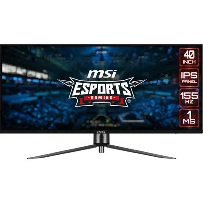 Монитор 40" MSI MAG 401QR 21:9 QWQHD(3440x1440) IPS Flat,1ms(MPRT), HDR 400, 1000:1,100M:1,400nit,178/178,2xHDMI 2.0,1xDP 1.4,USB-C,2xUSB 2.0 Type-A,USB 2.0 Type-B Tilt,VESA,155HZ,черный,1y war-ty