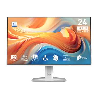 Монитор MSI 23.8" Pro MP243W E14 белый IPS LED 4ms 16:9 HDMI M/M 1500:1 300cd 178гр/178гр 1920x1080 144Hz DP FHD 2.95кг