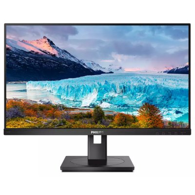 Монитор 23.8" PHILIPS 243S1/00 Black с поворотом экрана (IPS, 1920x1080, 75Hz, 4 ms, 178°/178°, 250 cd/m, 50M:1