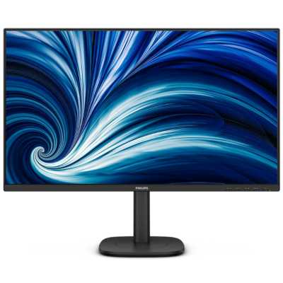 Монитор 27" Philips 27B2U3601/00 IPS 2560x1440, 120 Гц, 4 мс, 16:9, 350 кд/м², HDMI 2.0, DP, USB-C (90 Вт), 3.5 Jack, USB Hub (4x USB 3.2), динамики (2x2 Вт), Adaptive-Sync, черный