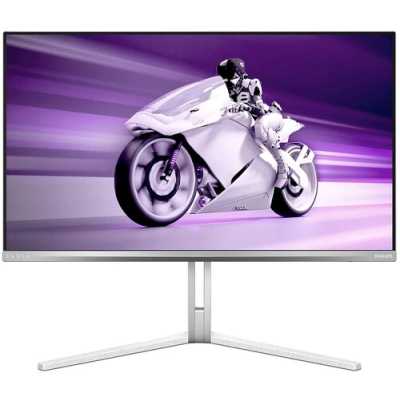 Монитор 27" Philips Evnia 27M2N8800 QD-OLED 3840x2160, 240 Гц, 0.03 мс, 16:9, 1000 кд/м², 2xHDMI 2.1, DP 2.1, USB Hub (2x USB), 3.5 Jack, DisplayHDR True Black 400, FreeSync Premium Pro, динамики (2x5 Вт), белый
