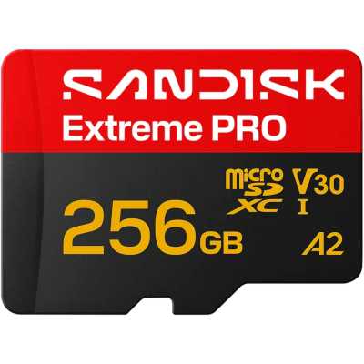 Флеш карта microSDXC 256GB SanDisk EXTREME PRO Class 10, UHS-I, W170, R 250 МБ/с, <SDSQXCJ-256G-GS6MA>