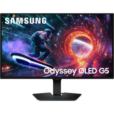 Монитор 27" Samsung Odyssey G5 G50SF QD-OLED 2560x1440, 180 Гц, 0.03 мс, 16:9, 200 кд/м², HDMI, DisplayPort, HDR, Flicker Free, Low Blue Light, черный