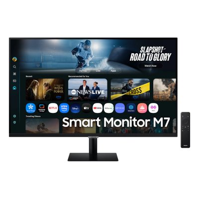 Монитор 32" Samsung S32FM702UIXCI VA 3840x2160, 60 Гц, 4 мс, 16:9, 300 кд/м², 2xHDMI 2.0, USB-C (65 Вт), USB Hub (3x USB 2.0), HDR10, динамики (10 Вт), Wi-Fi 5, Bluetooth 5.2, VESA 100x100, черный