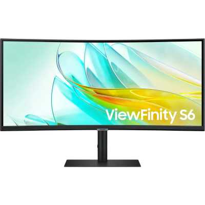 Монитор Samsung 34" ViewFinity S6 S34C650UAIXCI черный VA LED 5ms 21:9 HDMI M/M полуматовая 350cd 17