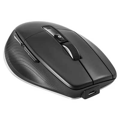 Мышь беспроводная/проводная 3Dconnexion CadMouse Pro Wireless Left (3DX-700079) черный, 7200 dpi, радиоканал, Bluetooth, USB Type-C, кнопки - 7