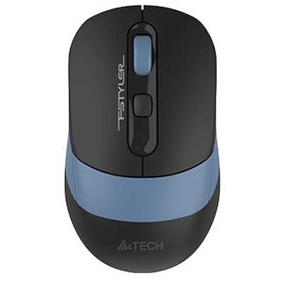 Мышь беспроводная A4Tech Fstyler FB10C черный/синий, 2000 dpi, радиоканал, Bluetooth, USB, кнопки - 4
