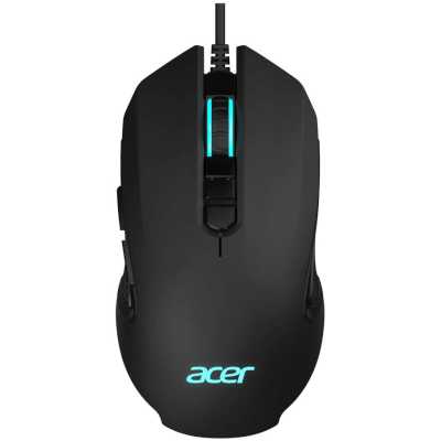 Мышь проводная Acer OMW160 черный, 6400 dpi, USB, кнопки - 8