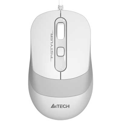 Мышь проводная A4Tech Fstyler FM10 белый/серый, 1600 dpi, USB, кнопки - 4