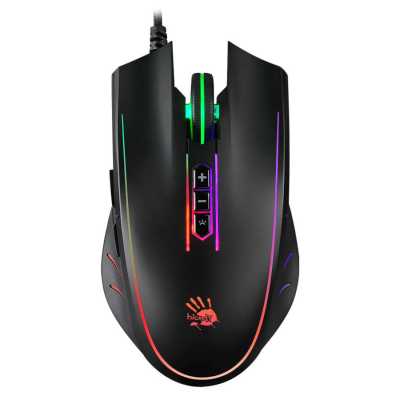 Мышь проводная A4Tech Bloody Q81 черный, 3200 dpi, USB, кнопки - 8