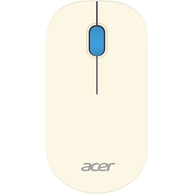 Мышь беспроводная Acer OMR205 белый/голубой, 1200 dpi, радиоканал, USB, кнопки - 3